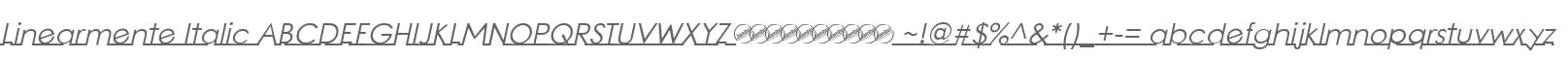 Linearmente Italic