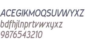 Wevli Condensed Medium Italic